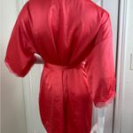 Victoria's Secret sexy satin robe Lace shoulder Red Size SX. #164 Photo 7