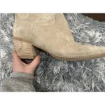 Jeffrey Campbell Dagget Heeled Boots Sand Suede 9 Photo 2