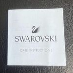 Swavorski Swarovski Round Drop Crystal Silver Finish Pierced Earrings SKU#801 Photo 2