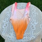 Aerie  Ombré Orange One-Piece Swimsuit Size M Photo 4