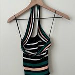 Scripted Cross-cross halter neck top black small Photo 2