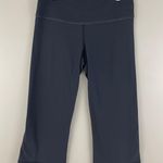 Lululemon Grey Lavender Purple Reversible Groove Crop Athletic Workout Leggings Photo 7