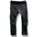 Nike  Dri Fit Mid‎ Rise Black & Gray Cheetah Print Cropped Leggings Sz M Photo 2