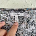 Maurice's 🦋  Floral Short Sleeve Puff Sleeve Blouse T-Shirt Large Lace Up Top Photo 6