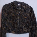 YITTY by Fabletics Medium Mesh Me Cropped Graphic Hoodie Windbreaker Jacket Sz S Photo 2