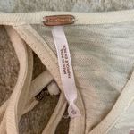 Free People  NWT beaded off the shoulder cream blouse women’s size medium Photo 7