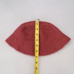 Pink Cable Knit Handmade Y2K Cozy Preppy Vintage Bucket Beanie Cap Hat Photo 5