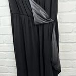 Casual Couture by Green Envelope faux wrap dress with faux leather flap Size M Size M Photo 6