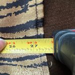 Ashley Stewart Satin Gold & Black Tiger Animal Print Button Down Blouse Sz 20. Photo 11