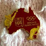 UPS Olympic Partner Australia Pin 2000 vintage rare Gold Photo 4