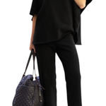 Frank & Eileen  Black Malibu Travel Set Size Medium NEW With tags MSRP 386.00 Photo 0