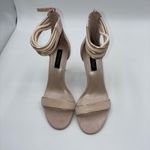 White House | Black Market WHBM Womens 6M Suede Strappy Stiletto Heels Ankle Strap Sandals Back Zip Formal Photo 6