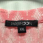 PaperMoon Stitch Fix Size XXL Salmon Pink Diamond Geo Sleeveless Popover Top Photo 3