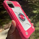 IPhone 11 Pro Max Rose Hybrid Heavy Duty 360 Ring Case Multiple Photo 2