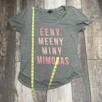 Fifth Sun Short Sleeve Eeny Meeny Miny Mimosa Gray Tshirt size Small Photo 9