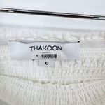 Thakoon Collective Eyelet‎ Tie Waist Dress White Strapless Cotton Sz 0 Photo 10