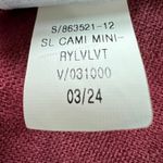 Old Navy  Cami Mini Dress Linen Blend Casual Summer‎ Dress Maroon Size Small Photo 4