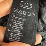 COS  Gathered Texture Crinkle Top Long Sleeve Black Size 12 Holiday Avant Garde Photo 5