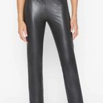 Brochu Walker  Black Juniper Stretch Crop Pants faux Leather size small Photo 0