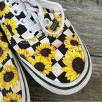 Vans Black White Checkerboard Sunflower Sneakers Size 5 Photo 1