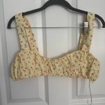 Princess Polly Yellow Floral Skirt and Bra Top Set Photo 5