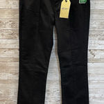 Vibram Vibrant Miu Womens 11/29 Jeans Black Stretch Front Slit Tencel 5-Pocket NWT Photo 0