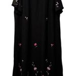 Bedford‎ Fair Lifestyles Floral Maxi Dress Cottagecore Classic Lightweight NWT Black Size 2X Photo 0