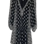 Joie  'Kessler' Printed Silk Mini-Dress, Caviar Black- Size XSmall Photo 0