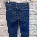 Free People  W24 Reagan Distressed Raw Hem Button Fly Skinny Jeans Photo 5