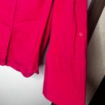 Just My Size  Bold Pink Button-Down Shirt Photo 4