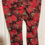 Almost Famous Red Mixed Pattern Animal Print Paisley Leggings 3X Photo 8