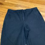 Ann Taylor Black Cropped Cuff Pants Size 10 Career Office Casual Work Slacks Photo 1