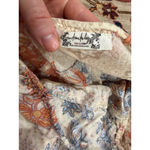 Free People  Paisley Floral Cotton Harem Pants Boho Drop Crotch Size M Photo 3