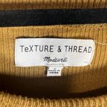 Madewell Texture And Thread ‎ Jacquard Knot-Front Top Women’s Size Small Gold Photo 3
