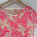 Anthropologie  Meadow Rue Lace Sheer Floral Top Photo 4