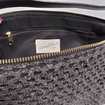 Universal Threads Universal Thread Woven Straw Half Moon Black Shoulder Bag Photo 7