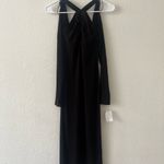 ASTR  The Label Cutout Cinched Midi Black Dress NWT Revolve XS‎ Photo 3