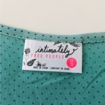 Free People Womens Polka Dot Lace Trapeze Dress in Navy and Muted Teal Size XS Photo 6