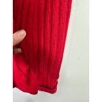 The Limited Vintage  Red Cable Knit Sweater Womens Small Oversized Cozy Preppy Photo 5