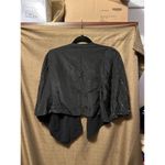 MM Couture NWT  By Miss Me Black Beaded Shrug Open Front Blouse Size Small Photo 4