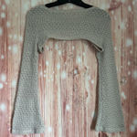 SheIn  Beige Crochet Bell Sleeve Shrug Photo 0