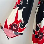 Ashley Stewart Romper Maxi Kimono Style Dress Printed Black Photo 4