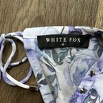 White Fox Boutique White Fox French Riviera Blue Floral Cutout Mini Dress Size Medium Photo 8