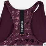Peloton  Show Up Foil Houndstooth High Neck Bra Sz XS Plum Photo 6