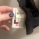 ✨PINK Victoria's Secret Black Unlined Date Floral Lace Halter Sz S Bralette✨ Photo 4