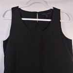 Katherine Barclay Sleeveless Black Net Shift Dress LBD Size 2 Photo 3