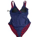Tommy Bahama  Sea Swell V Neck Faux Wrap One Piece Swimsuit, Air Kiss Red Photo 6