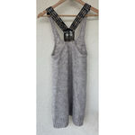 Free People  Sequin Wool Blend Knit Tank Mini Dress Racerback Slouchy Y2K Party Photo 2