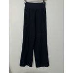 Kith  Wide Leg Black Knit Diana‎ Pants Thick Waistband EUC Size XS Photo 2