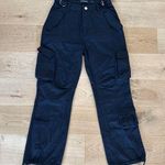 Maniere De Voir  - Mid Rise Cargo Pants in Black Photo 0